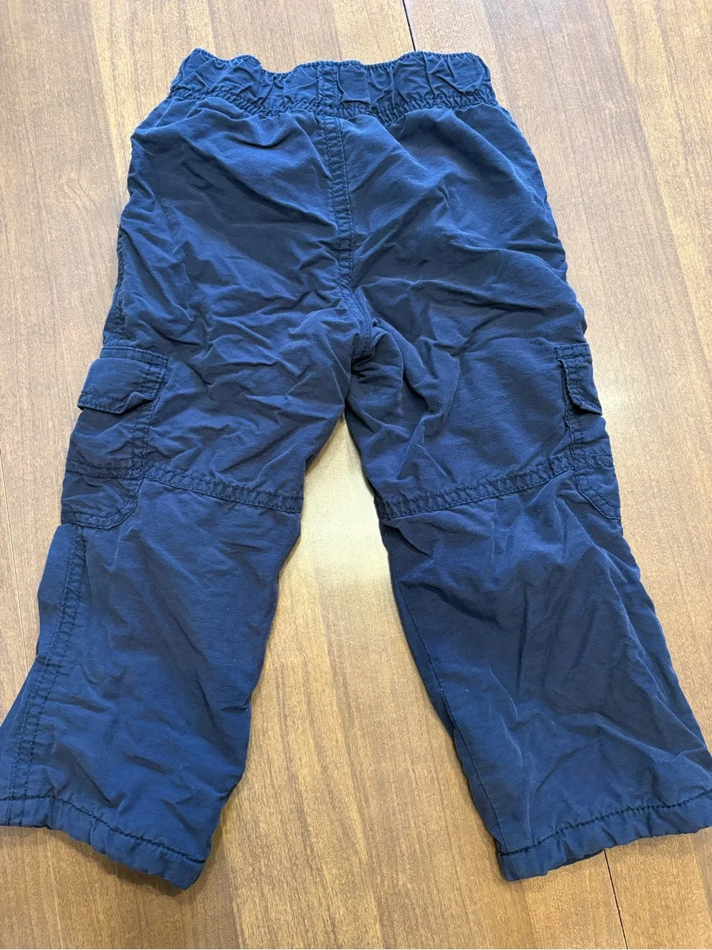 Kids fleece lined Navy Cargo Pants